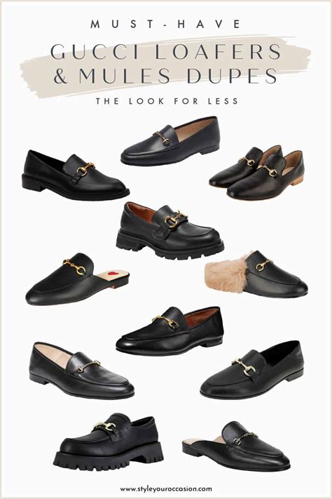 black gucci loafers dupe|gucci loafer mule alternative.